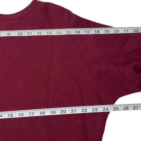 Michael Kors Womens Sweater Tunic | XL | Burgundy | Cozy Holidays - Picture 7 of 11